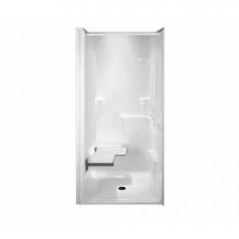 Maax 106547-L-000-002 - MX QSI-3938-BF 0.625 in. 40 in. x 39.5 in. x 82.125 in. 1-piece Shower with Left valve wall / Righ