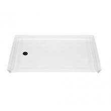 Maax 106554-R-000-002 - MX QSI-6030-BF 1 in. Pan 60 in. x 31 in. x 4.5 in. Rectangular Alcove Shower Base with Right Drain