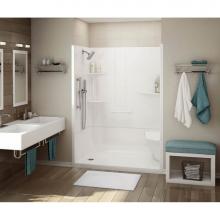 Maax 107003-SLC-000-001 - ALLIA SH-6034 Acrylic Alcove Center Drain Two-Piece Shower in White