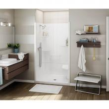 Maax 107005-SR-000-001 - ALLIA SH-4834 Acrylic Alcove Center Drain Two-Piece Shower in White