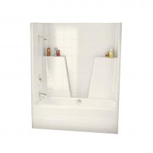 Maax 140002-000-007 - BGT6034C 60 in. x 34 in. x 73.75 in. 1-piece Tub Shower with Center Drain in Biscuit
