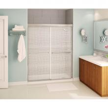 Maax 134565-988-084 - Kameleon 55-59 in. x 71 in. Bypass Alcove Shower Door with Linen Glass in Chrome