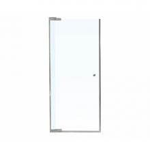 Maax 136445-900-105-000 - Kleara 1-panel 23.5-25.5 in. x 69 in. Pivot Alcove Shower Door with Clear Glass in Nickel