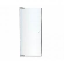 Maax 136445-981-084-000 - Kleara 1-panel 23.5-25.5 in. x 69 in. Pivot Alcove Shower Door with Mistelite Glass in Chrome