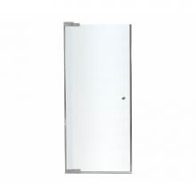 Maax 136445-981-105-000 - Kleara 1-panel 23.5-25.5 in. x 69 in. Pivot Alcove Shower Door with Mistelite Glass in Nickel