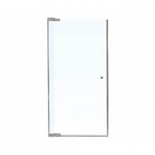Maax 136447-900-105-000 - Kleara 1-panel 27.5-29.5 in. x 69 in. Pivot Alcove Shower Door with Clear Glass in Nickel