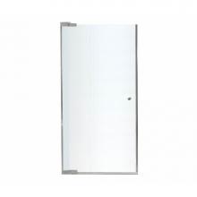 Maax 136447-981-105-000 - Kleara 1-panel 27.5-29.5 in. x 69 in. Pivot Alcove Shower Door with Mistelite Glass in Nickel
