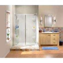 Maax 136450-900-084-000 - Kleara 2-panel 33.5-36.5 in. x 69 in. Pivot Alcove Shower Door with Clear Glass in Chrome