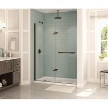 Maax 136672-900-173-000 - Reveal 71 56-59 x 71 1/2 in. 8mm Pivot Shower Door for Alcove Installation with Clear glass in Dar