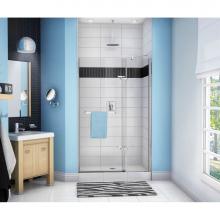 Maax 136880-900-084-000 - Reveal 44-47 in. x 75 in. Pivot Alcove Shower Door with Clear Glass in Chrome