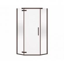 Maax 137301-900-173-000 - Hana Neo-angle 40 in. x 40 in. x 75 in. Pivot Corner Shower Door with Clear Glass in Dark Bronze
