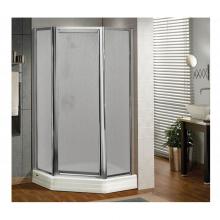 Maax 137730-970-084-000 - Silhouette Plus Neo-angle 38 in. x 38 in. x 70 in. Pivot Corner Shower Door with Raindrop Glass in