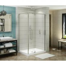 Maax 137857-900-305-000 - ModulR 48 x 36 x 78 in. 8mm Pivot Shower Door for Corner Installation with Clear glass in Brushed