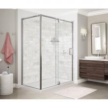 Maax 137870-900-084-000 - ModulR 60 x 32 x 78 in. 8mm Pivot Shower Door for Corner Installation with Clear glass in Chrome