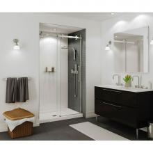 Maax 138996-900-340-000 - Halo 44 1/2-47 x 78 3/4 in. 8mm Sliding Shower Door for Alcove Installation with Clear glass in Ma