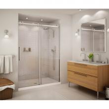 Maax 138997-900-340-000 - Halo 56 1/2-59 x 78 3/4 in. 8mm Sliding Shower Door for Alcove Installation with Clear glass in Ma