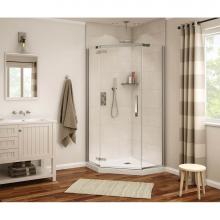 Maax 139315-900-084-000 - Davana Neo-angle 38 in. x 38 in. x 75 in. Pivot Corner Shower Door with Clear Glass in Chrome