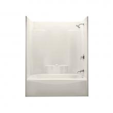 Maax 141267-R-000-007 - TS 60 in. x 37 in. x 77.5 in. 1-piece Tub Shower with Right Drain in Biscuit