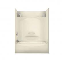 Maax 145006-L-003-004 - KDTS 59.875 in. x 30.125 in. x 77.5 in. 4-piece Tub Shower with Whirlpool Left Drain in Bone