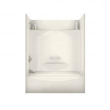 Maax 145006-L-000-007 - KDTS 59.875 in. x 30.125 in. x 77.5 in. 4-piece Tub Shower with Left Drain in Biscuit