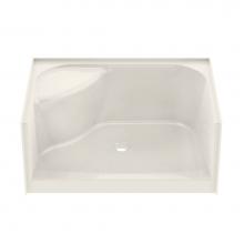 Maax 145032-R-000-007 - SPS 47.875 in. x 33.625 in. x 20.125 in. Rectangular Alcove Shower Base with Right Seat, Center Dr