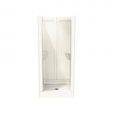 Maax 200035-000-007 - Lindsay 31.75 in. x 32.125 in. x 74.5 in. 1-piece Shower with No Seat, Center Drain in Biscuit