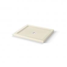 Maax 410002-541-004 - B3 Base 4834 Round Drain Stabili-T, Alcove Bone / Natural