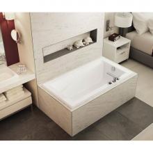 Maax 410023-000-001 - ModulR drop-in (with armrests) 59.625 in. x 31.875 in. Drop-in Bathtub with End Drain in White