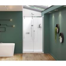 Maax 135870-900-084-000 - Nebula 44 1/2-46 1/2 x 78 3/4 in. 8mm Sliding Shower Door for Alcove Installation with Clear glass