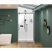 Maax 135870-900-340-000 - Nebula 44 1/2-46 1/2 x 78 3/4 in. 8mm Sliding Shower Door for Alcove Installation with Clear glass