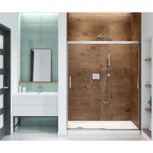 Maax 139350-900-084-000 - Incognito 70 56-59 x 70 1/2 in. 6mm Sliding Shower Door for Alcove Installation with Clear glass i