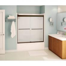 Maax 134561-978-172-000 - Kameleon 55-59 x 57 in. 6 mm Sliding Tub Door for Alcove Installation with Frosted glass in Dark B