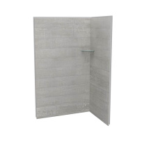 Maax 107461-304-516-000 - Utile 4832 Composite Direct-to-Stud Two-Piece Corner Shower Wall Kit in Factory Rough Vapor