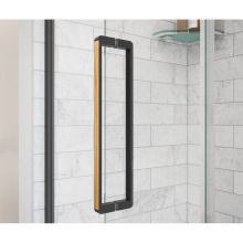 Maax 10068840-285-600 - Specialty Handle for Uptown Pivot and Slider in Matte Black and Wood