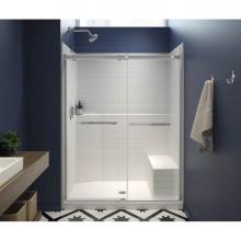 Maax 106922-000-002-100 - 16034STTS 60 x 35 AcrylX Alcove Center Drain One-Piece Shower in White
