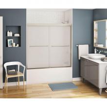 Maax 134561-978-305-000 - Kameleon 55-59 x 57 in. 6 mm Sliding Tub Door for Alcove Installation with Frosted glass in Brushe