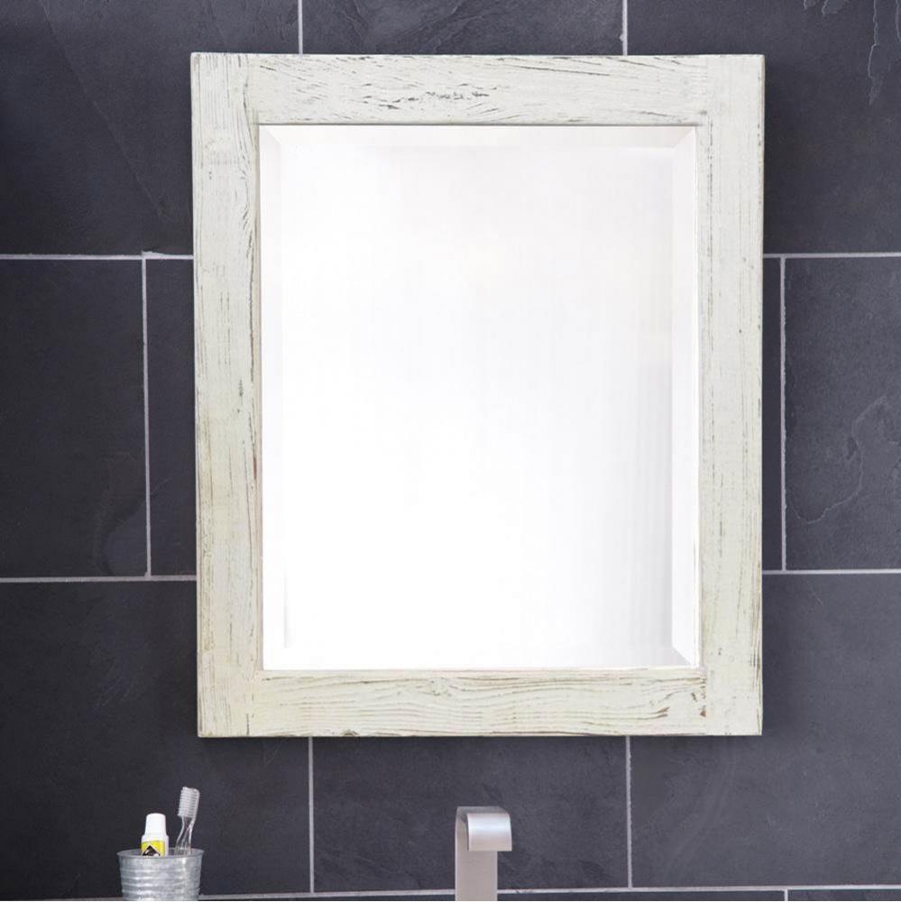 Americana Mirror in Whitewash