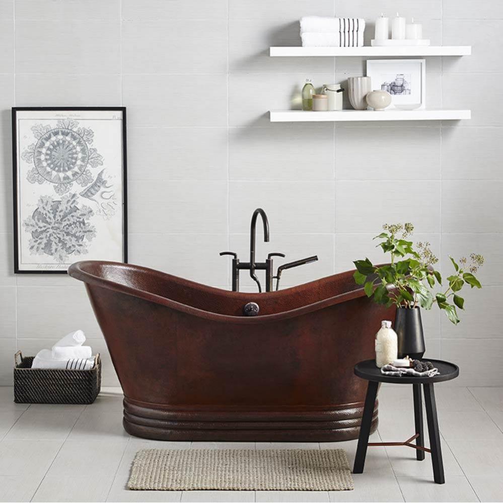 72'' Aurora Bathtub in Antique Copper