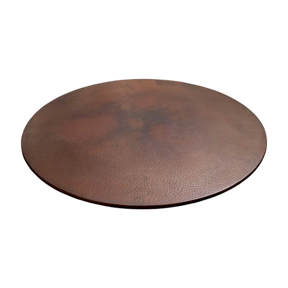 Copper Lazy Susan in Antique, 34''