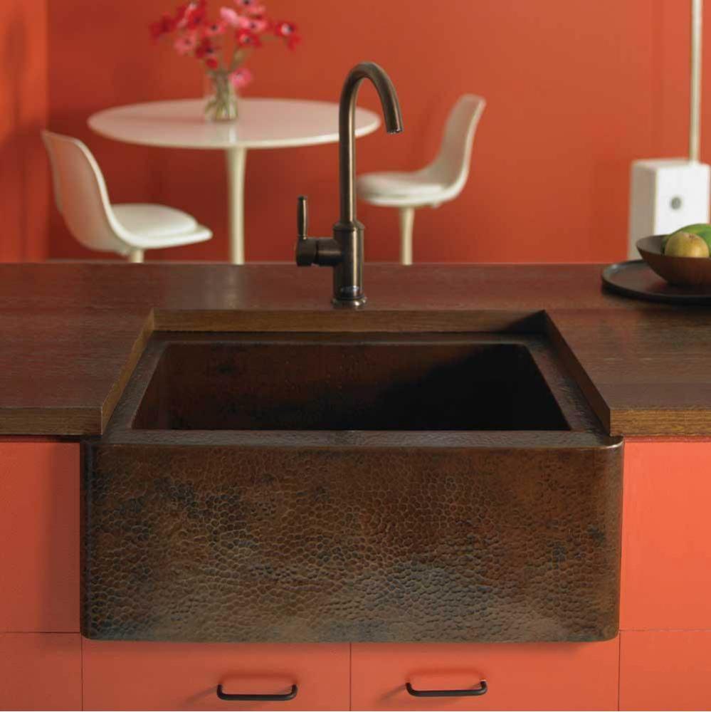 Farmhouse 25 Kitchen SInk in Antique Copper