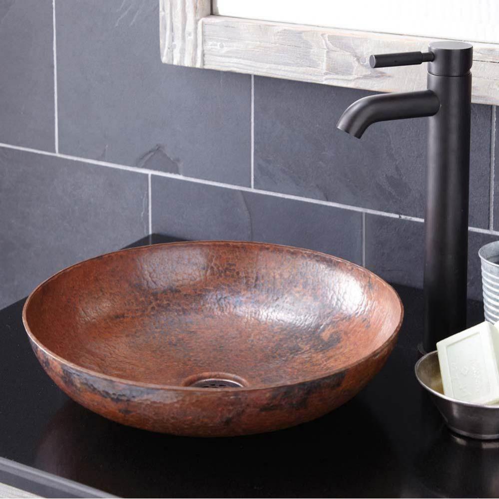 Maestro Sonata Petit Bathroom Sink in Tempered Copper