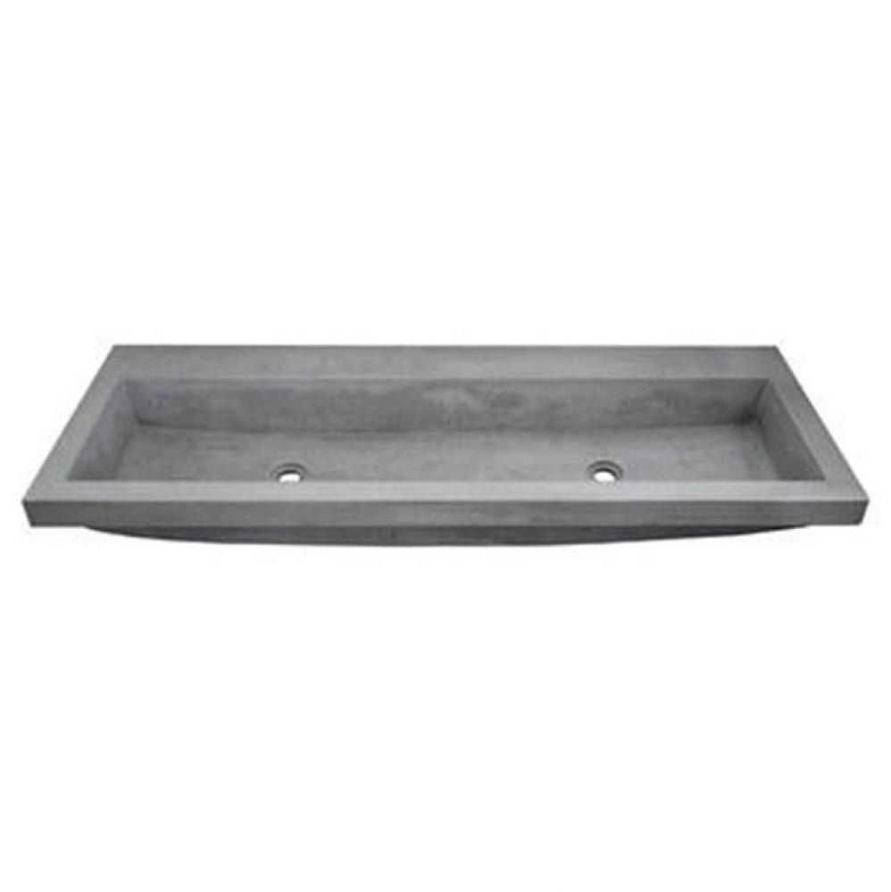 Trough 4819 Bathroom Sink in Ash-No Faucet Holes