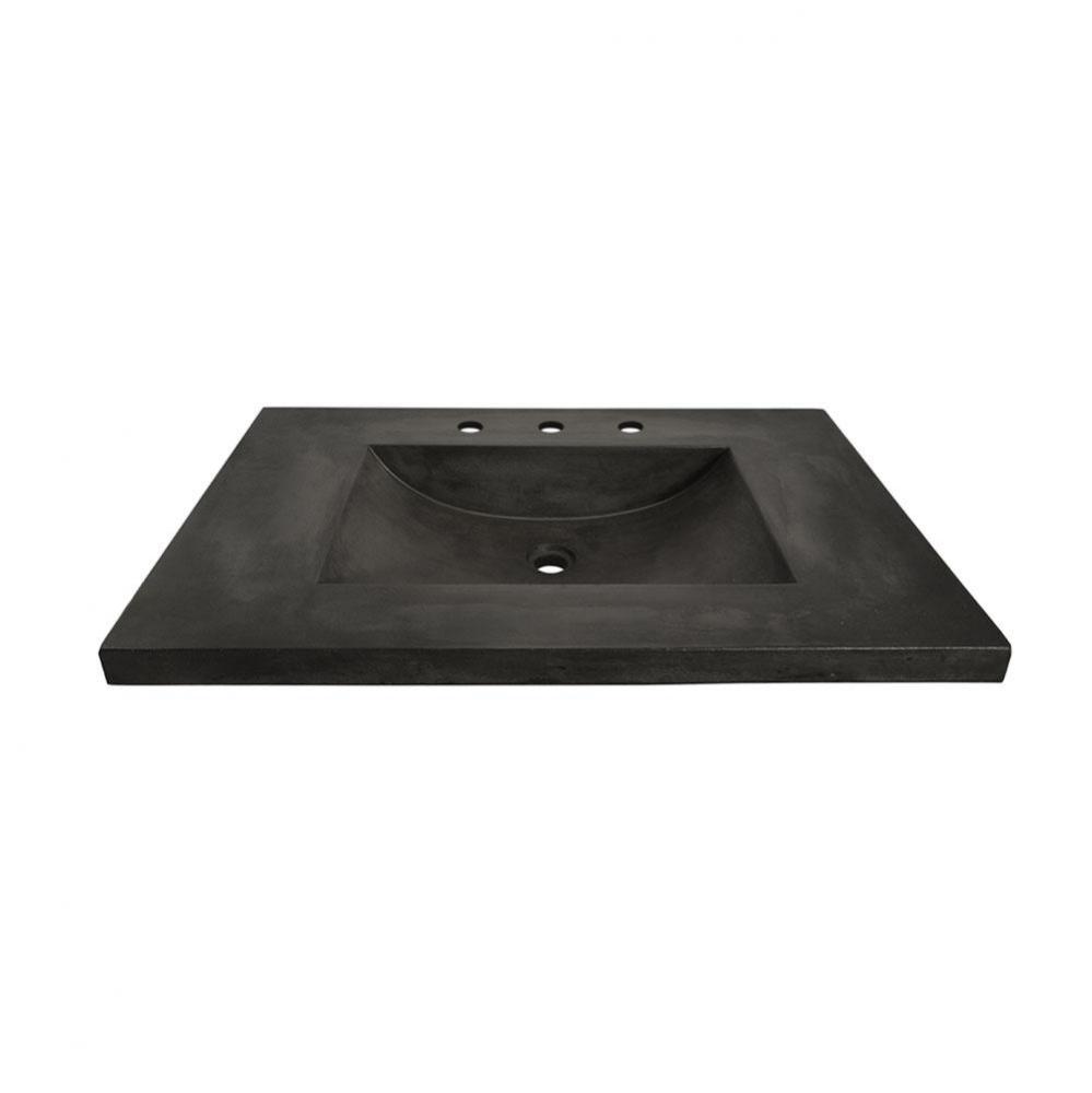 30'' Palomar Vanity Top with Integral Bathroom Sink in Slate