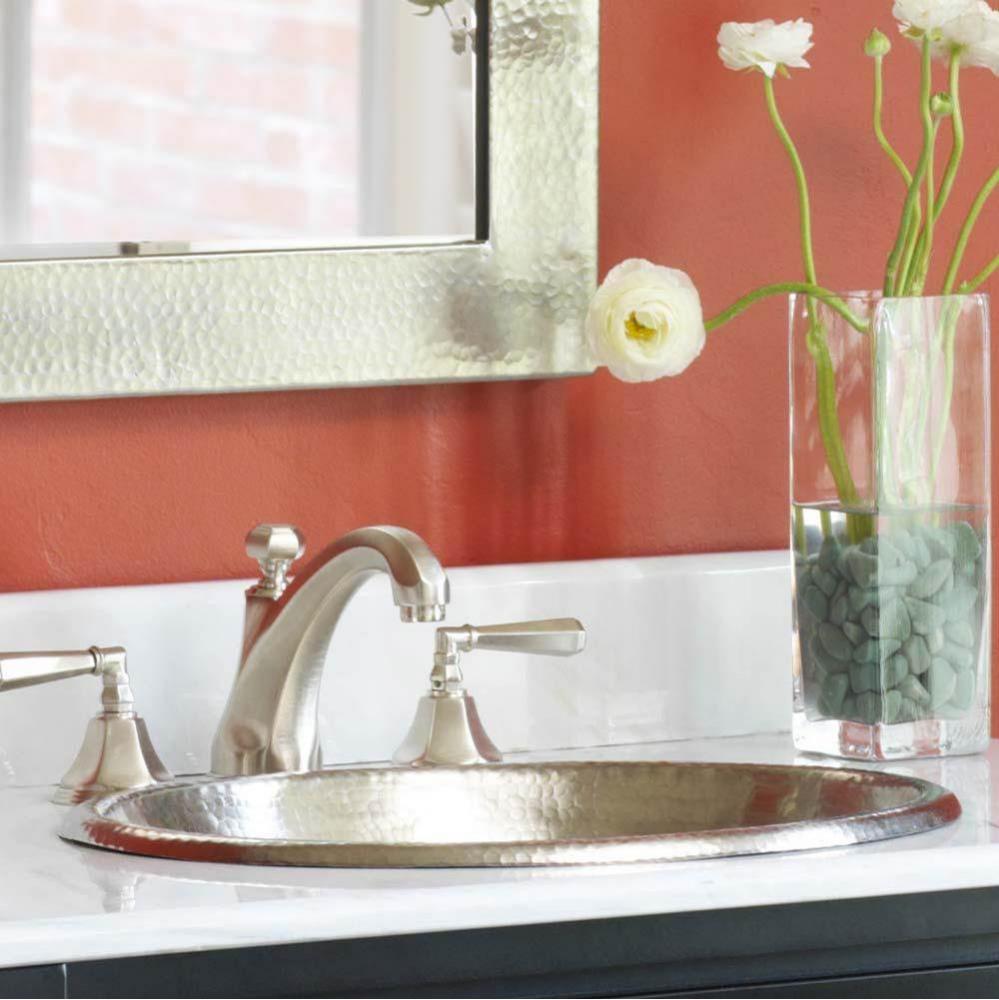 Rolled Classic Bathroom Sink in Brushed Nickel