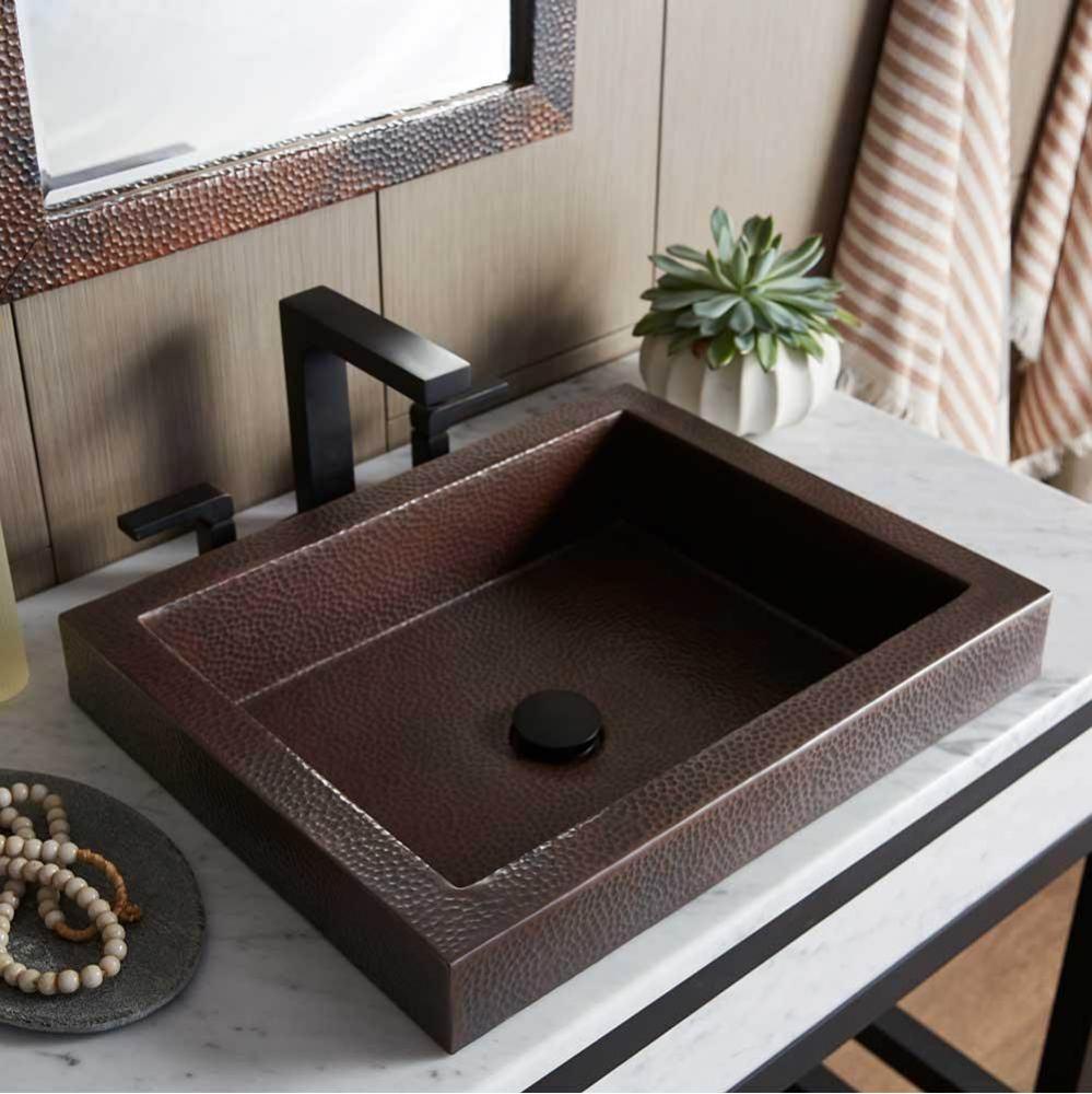 Tatra Bathroom Sink in Antique Copper