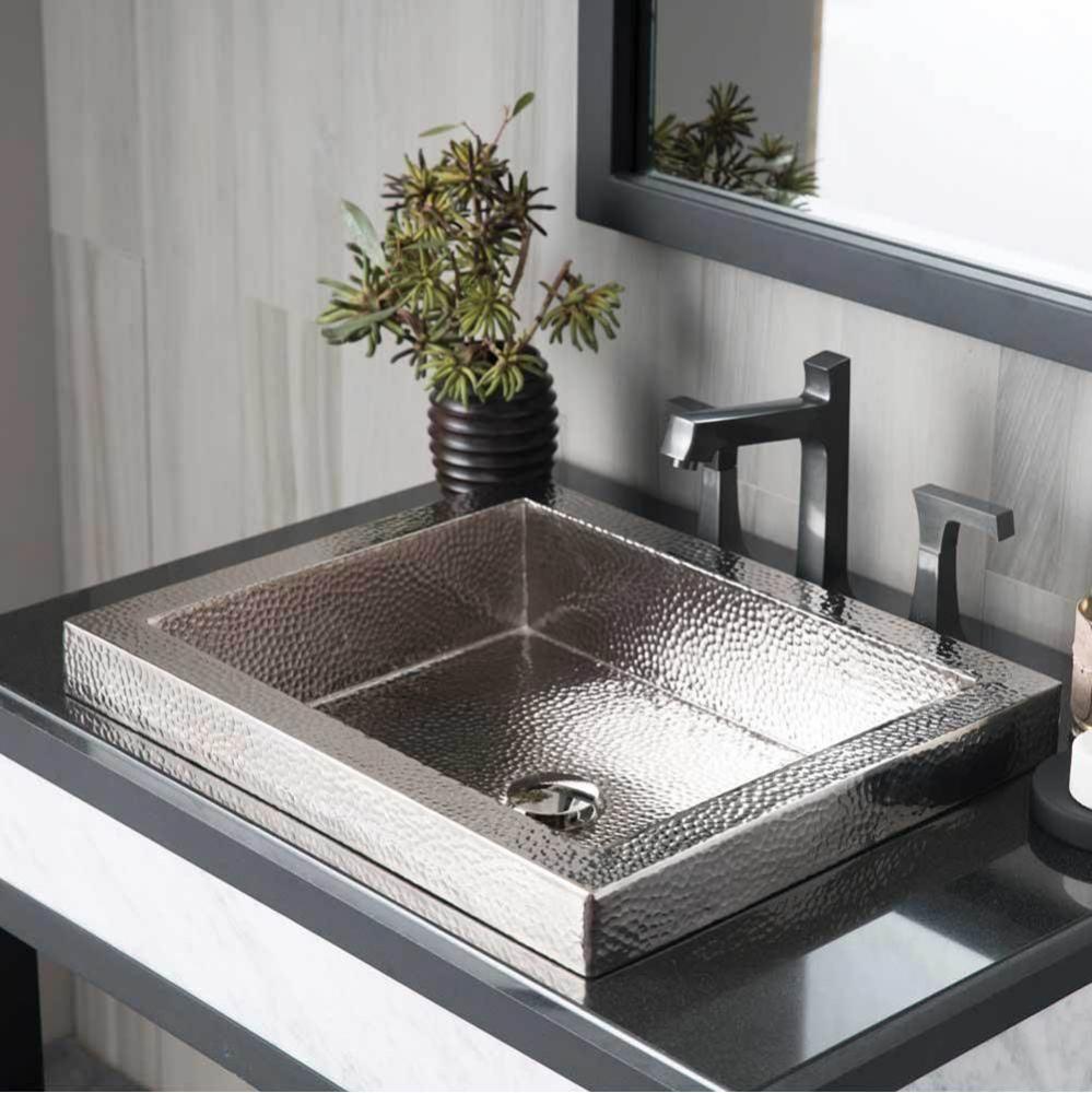 Tatra Bathroom Sink in Polished Nickel