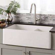 Native Trails NSKD3321-P - Farmhouse Double Bowl Kitchen Sink in Pearl