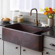 Native Trails CPK274 - Farmhouse Duet Pro Kitchen SInk in Antique Copper