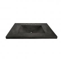 Native Trails NSVNT30-S - 30'' Palomar Vanity Top with Integral Bathroom Sink in Slate