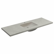 Native Trails NSVNT60-A1 - 60'' Palomar Vanity Top with Integral Sink in Ash - Single Faucet Cutout